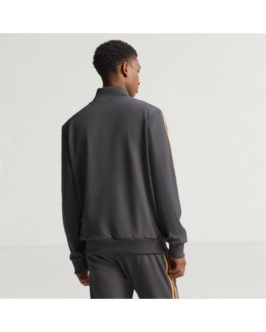 Adidas Gray Manchester United Terrace Icons Track Top for men