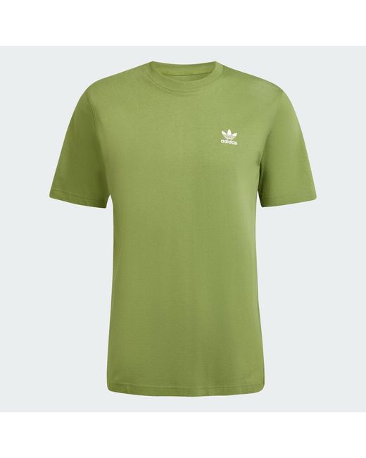 Adidas Green Trefoil Essentials Tee for men