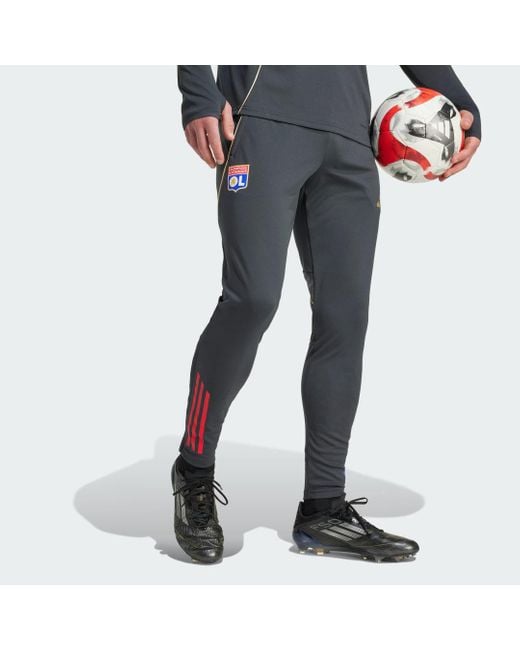 Adidas Gray Olympique Lyonnais Tiro 25 Competition Training Pants for men