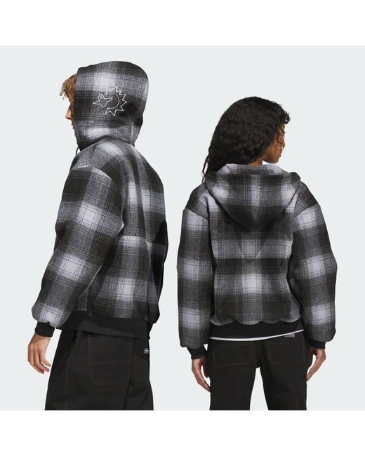 Adidas Black Skateboarding X Mark Gonzales Plaid Jacket