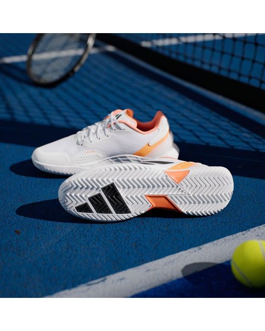 Adidas White Tennis Defiant Speed 2 Tennis Shoes Jr1745 for men