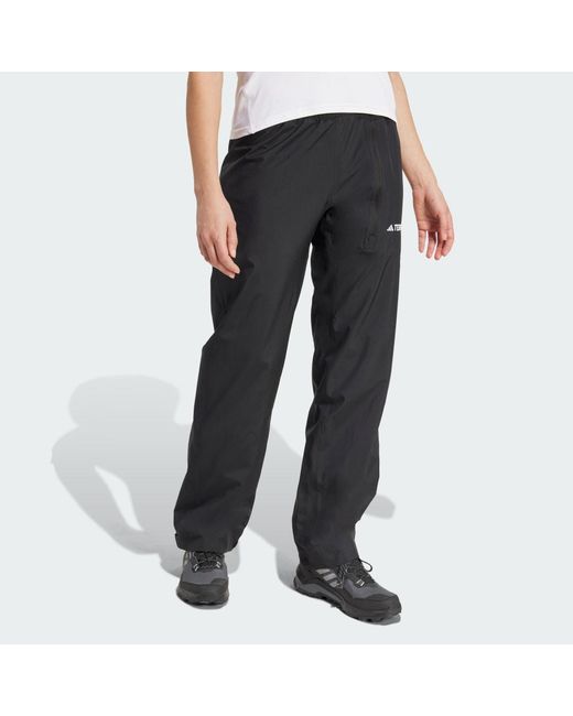 Adidas Gray Terrex Multi Climaproof Two-Layer Rain Tracksuit Bottoms