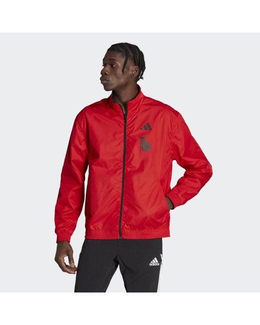 Giacca Anthem Belgium di Adidas in Red da Uomo