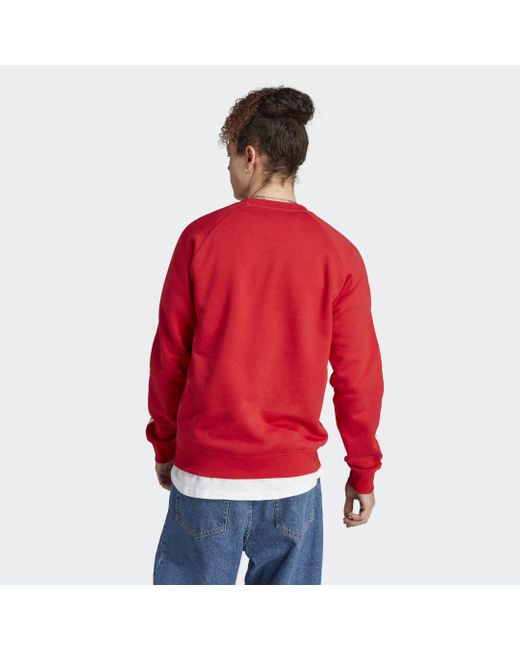 Dokter Geavanceerde dodelijk adidas Adicolor Classics 3-stripes Sweater in het Rood voor heren | Lyst BE