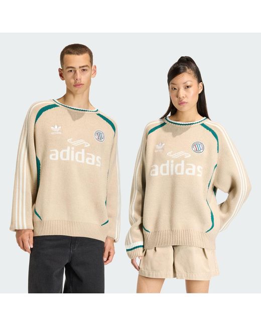 Pullover Adicolor Blokecore di Adidas in Natural
