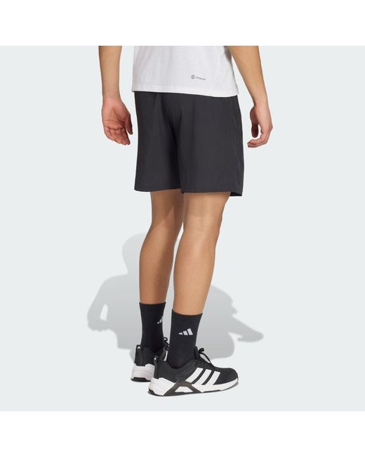Adidas Black Essentials Woven Training Short for men