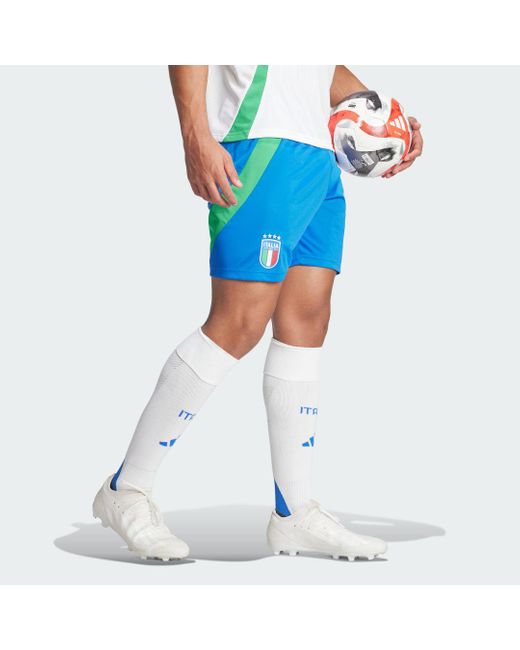 Adidas Blue Italy 24 Away Shorts for men