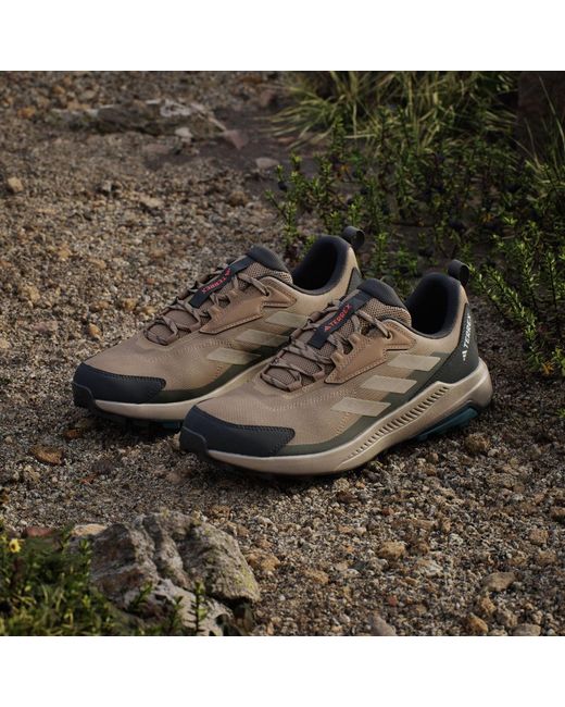 Adidas Green Terrex Anylander Hiking Shoes for men