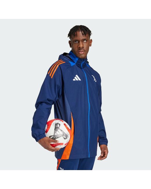 Adidas Blue Juventus Tiro 24 Competition All-Weather Jacket for men