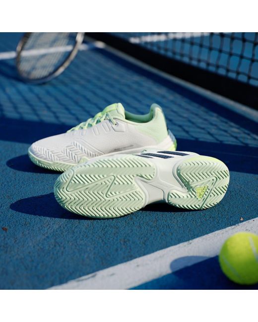 Adidas Green Barricade 13 Tennis Shoes