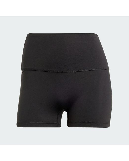 Adidas Blue All-Me Sculpt Booty Kurze Leggings