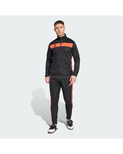 Adidas Black Tiro 25 Essentials Track Suit for men