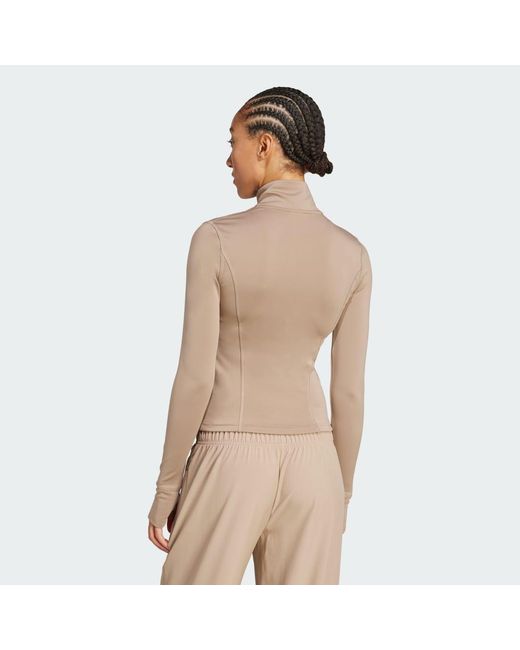 Chaqueta Con Cierre De Cremallera Optimé Essentials Adidas de color Natural