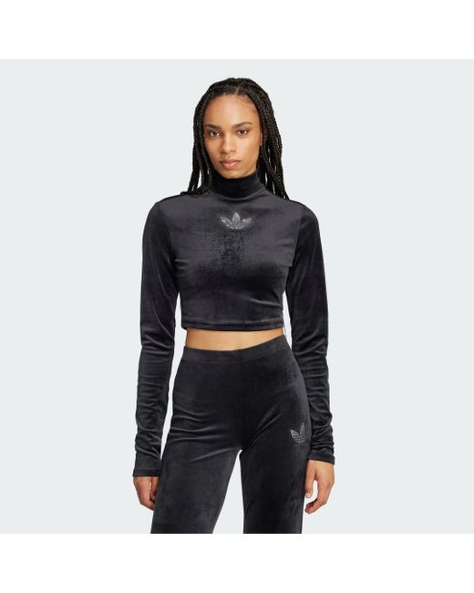 adidas velvet top womens