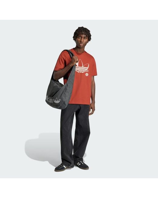 Adidas Red Fc Bayern Seasonal Graphic T-Shirt for men