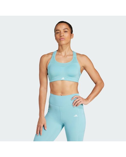 Adidas Blue Tlrd Impact Training High-Support Bra