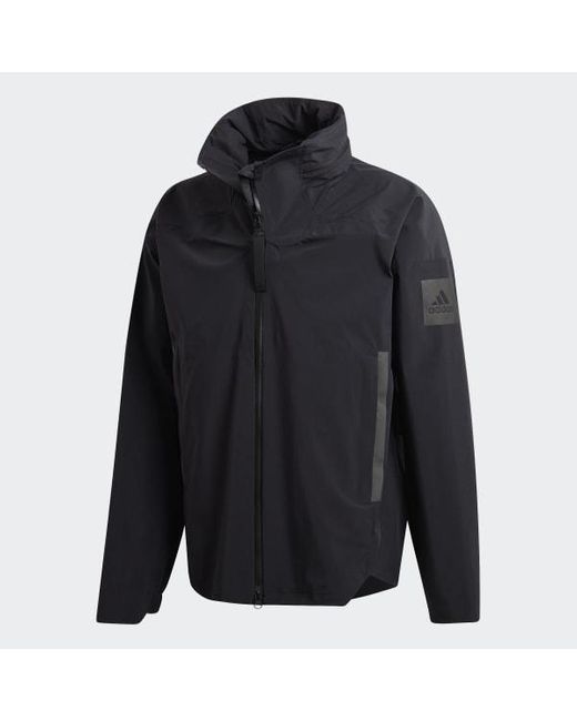 adidas black rain jacket
