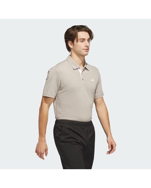 Adidas Gray Drive Heather Polo Shirt for men