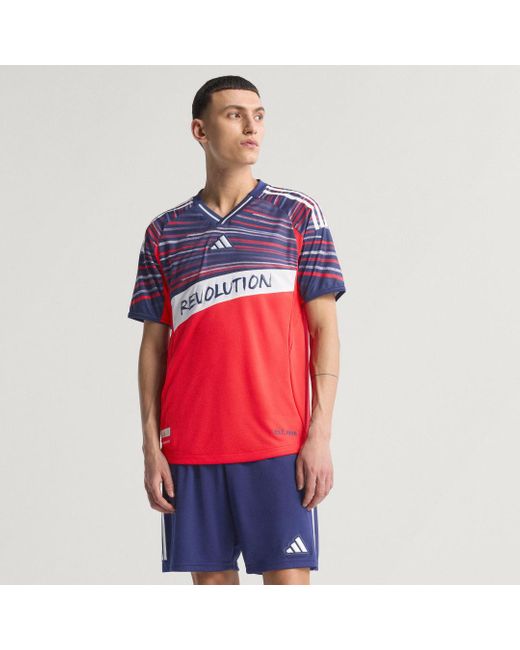 Maglia Third Authentic New England Revolution 25/26 di Adidas in Red da Uomo