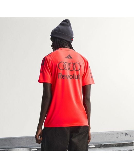 Adidas Red Audi Revolut F1 Team Set Up Jersey for men