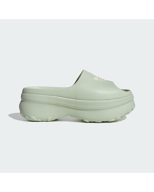 Adidas Green Adifom Stan Slides