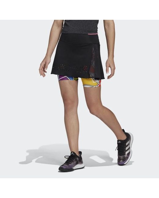 adidas Synthetic Rich Mnisi Tennis Premium Skirt in Black - Lyst