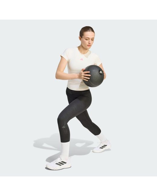 Adidas White 3-Stripes Studio Baby T-Shirt