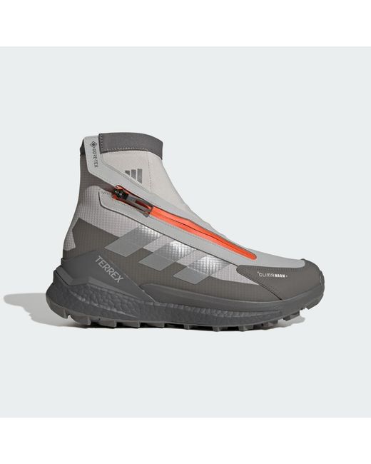Adidas Gray Terrex Free Hiker 2 Gtx Climawarm+ Hiking Shoes for men