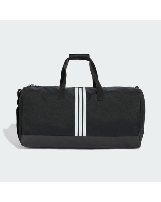 Adidas Black 3 Stripes Weekender Duffel Bag Large