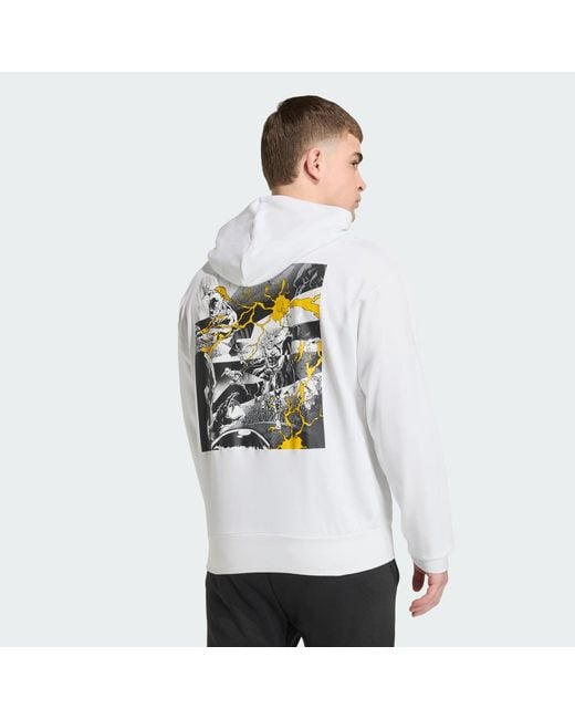 Adidas White Real Madrid Avengers Hoodie for men