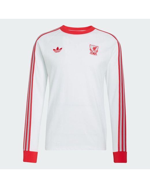 Adidas Red Liverpool Fc Originals Long Sleeve T-Shirt for men