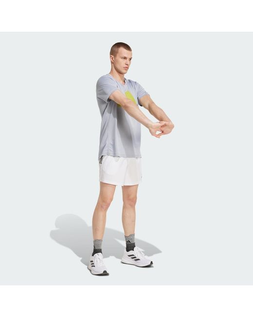 Adidas Gray Run It T-Shirt for men