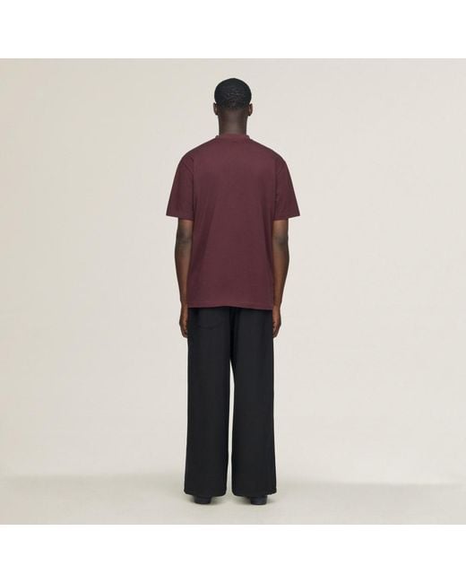 Adidas Purple Y-3 Regular Short Sleeve T-Shirt