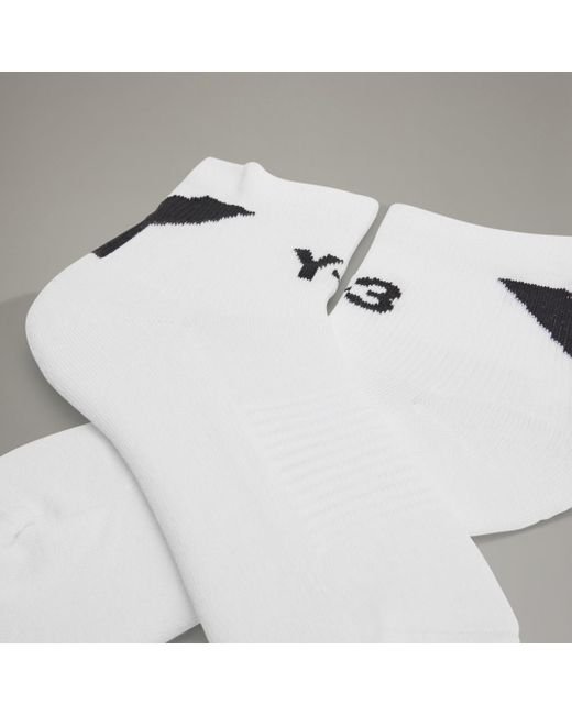 Adidas White Y-3 Lo Socks