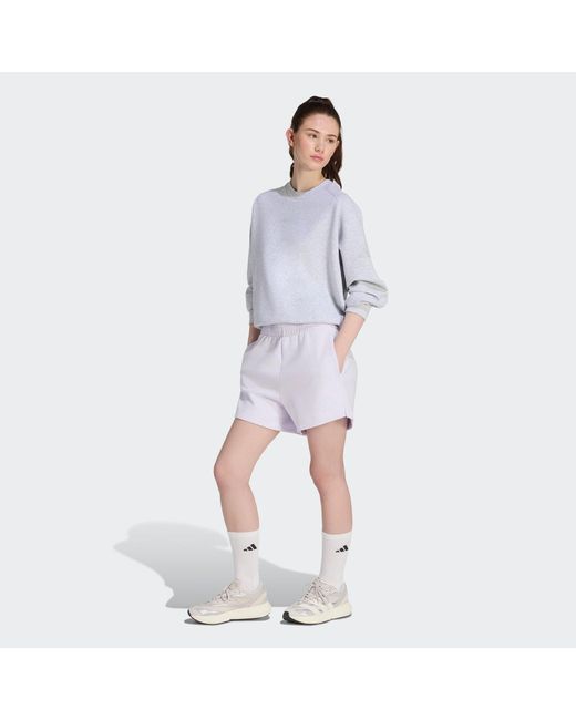 Adidas Blue Soft Lux Loose Sweatshirt