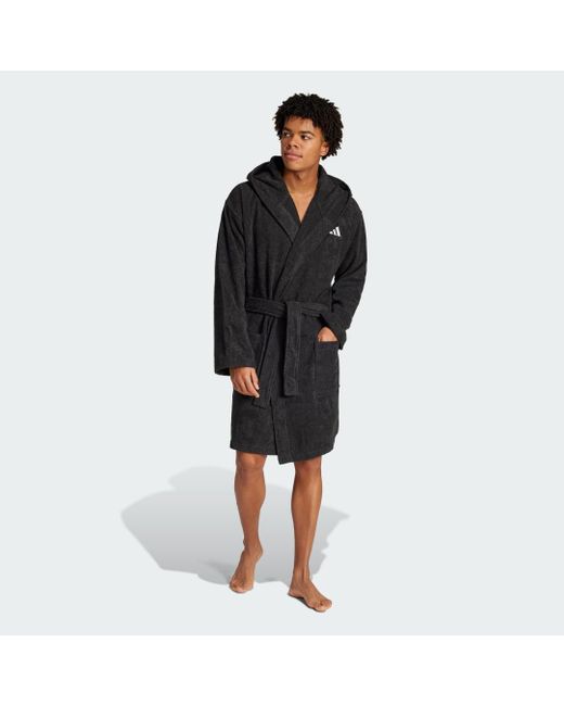 Albornoz Con Capucha Adidas de color Black