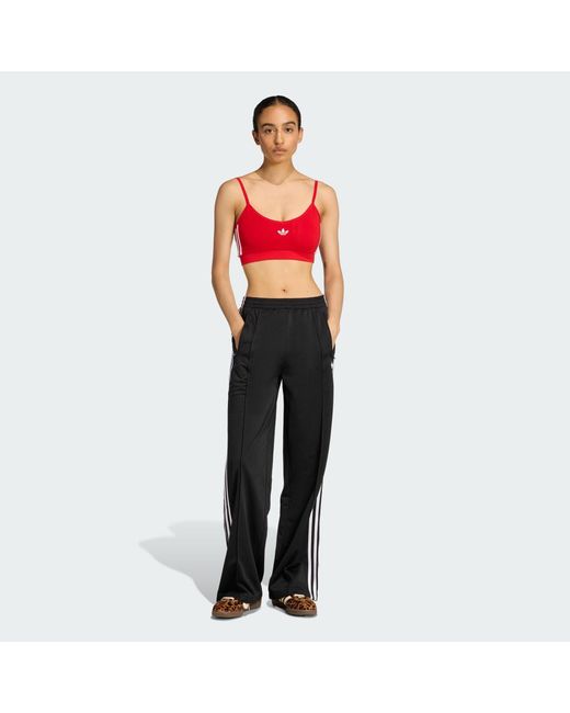 Adidas Black Firebird Loose Track Tracksuit Bottoms
