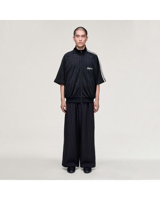 Adidas Black Y-3 Sport Uniform Pinstripe Track Trousers