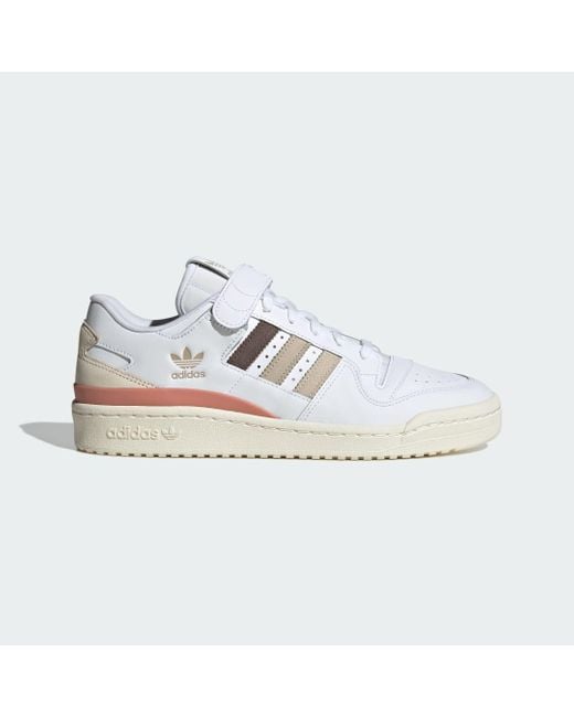 Adidas White Forum 84 Low Shoes