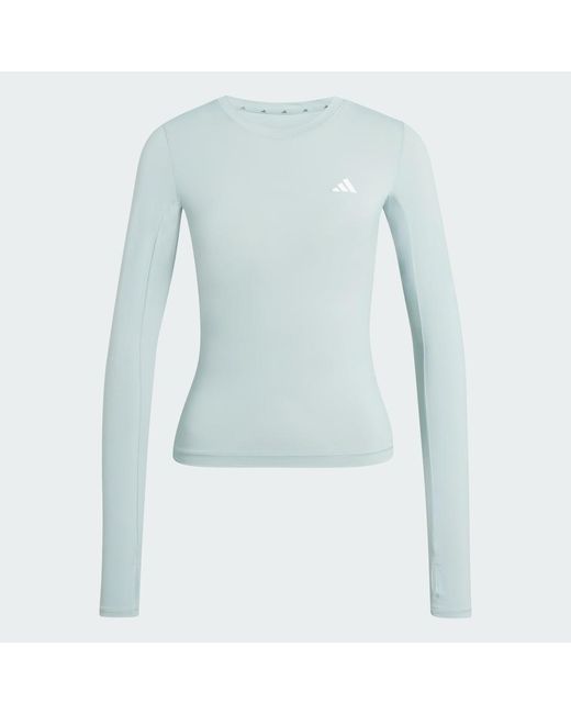 Adidas Gray Primelift Essentials Workout Contour Long Sleeve