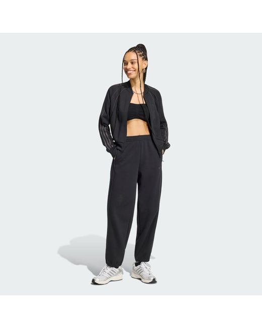 Adidas Black Track Tracksuit Bottoms