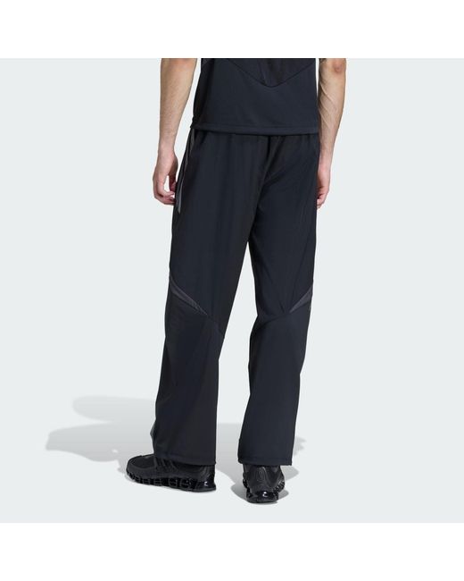 Adidas Black F50 Loose Striped Track Tracksuit Bottoms for men