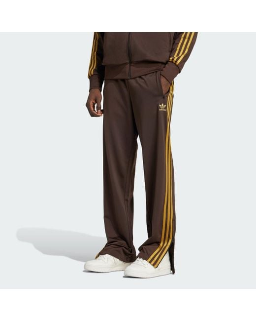 Adidas Brown Adicolor Classics Firebird Track Tracksuit Bottoms for men