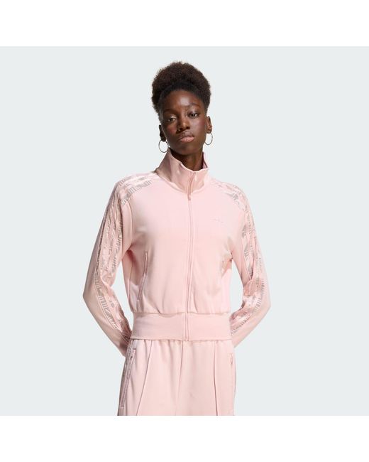 Adidas Pink Firebird Lace Tracktop