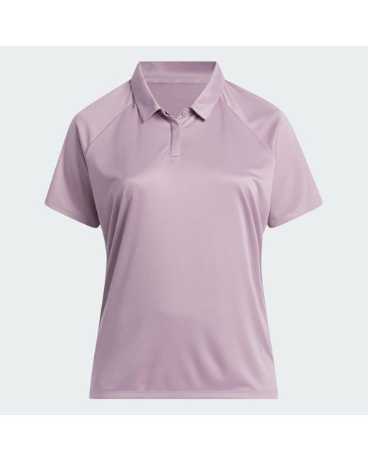Adidas Purple Women's Ultimate365 Heat.rdy Polo Shirt (plus Size)