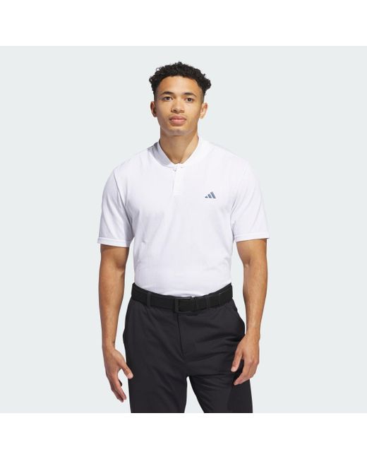 Adidas White Ultimate365 Tour Primeknit Polo Shirt for men