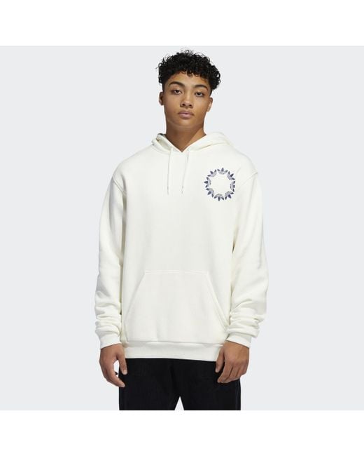 Zinloos Aardrijkskunde hoekpunt adidas Pinwheel Hoodie in Weiß für Herren | Lyst DE