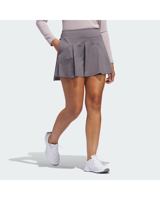 Adidas Gray #39;S Ultimate365 Tour Pleated Skirt