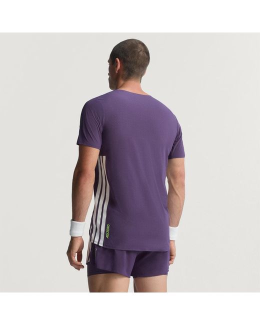 Adidas Purple Adizero Running T-Shirt for men