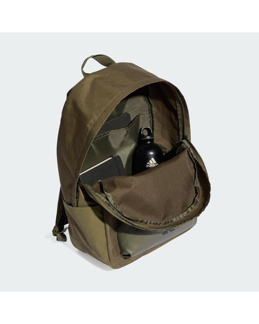 Adidas Green Classic Back-To-School 3-Stripes Backpack